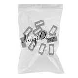 Maxbell 10Pcs Rubber Replacement Keeper Loops Watch Band Strap End Holder Black 18mm - Aladdin Shoppers