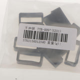 Maxbell 10Pcs Rubber Replacement Keeper Loops Watch Band Strap End Holder Black 18mm - Aladdin Shoppers