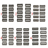 Maxbell 10Pcs Rubber Replacement Keeper Loops Watch Band Strap End Holder Black 18mm - Aladdin Shoppers