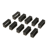 Maxbell 10x Black Watch Band Strap Replacement Small Rubber Strap Loops Holder 18mm - Aladdin Shoppers