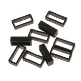 Maxbell 10x Black Watch Band Strap Replacement Rubber Strap Loops Holder 20mm Small - Aladdin Shoppers