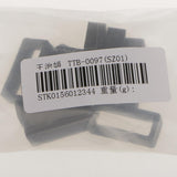 Maxbell 10x Black Watch Band Strap Replacement Rubber Strap Loops Holder 20mm Small - Aladdin Shoppers