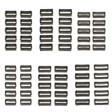 Maxbell 10x Black Watch Band Strap Replacement Rubber Strap Loops Holder 20mm Small - Aladdin Shoppers