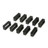 Maxbell 10x Black Watch Band Strap Replacement Rubber Strap Loops Holder 20mm Small - Aladdin Shoppers