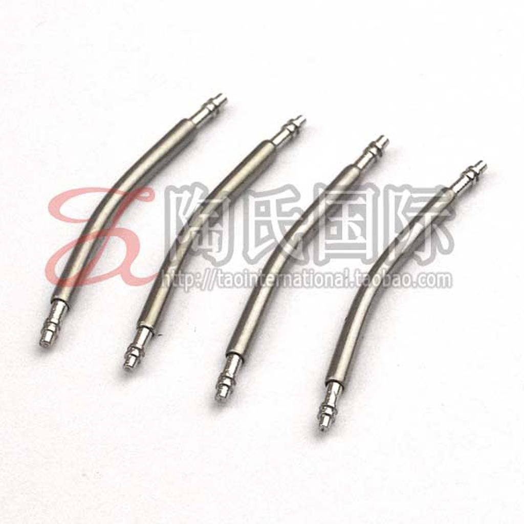 Maxbell Maxbell 200pcs Stainless Steel Curved Spring Bar Pins Link for Watch Band 22mm