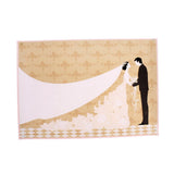 Maxbell 35x50cm Wedding Guest Book Bridal Veil Fingerprint Canvas Painting Keepsake - Aladdin Shoppers