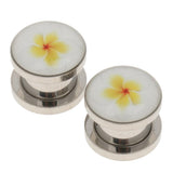 Maxbell Pair Flesh Tunnel Stainless Steel Screw Fix Ear Stretcher Expander Plug 14mm - Aladdin Shoppers