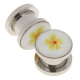 Maxbell Pair Flesh Tunnel Stainless Steel Screw Fix Ear Stretcher Expander Plug 14mm - Aladdin Shoppers