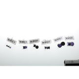 Maxbell 1Pair Acrylic Purple Net Flesh Tunnel Ear Plug Earring Expander 12mm - Aladdin Shoppers