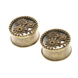 Maxbell Gears Ear Plug Expander Flesh Tunnel Stretcher Stretching Antique Brass 18mm - Aladdin Shoppers