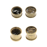 Maxbell Gears Ear Plug Expander Flesh Tunnel Stretcher Stretching Antique Brass 18mm - Aladdin Shoppers