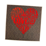 Maxbell 40 x 40cm New Wedding Guest Book Heart Fingerprint Tree Canvas Painting - Aladdin Shoppers