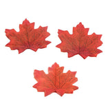 Maxbell 50pcs Fall Wedding Maple Leaf Leaves Favor Decorations Photo Props Orange - Aladdin Shoppers