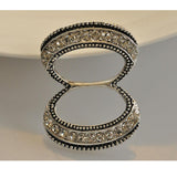 Maxbell Vintage Rhinestone Scarf Ring Scarf Buckle Clip Slide Buckle Jewelry Silver - Aladdin Shoppers