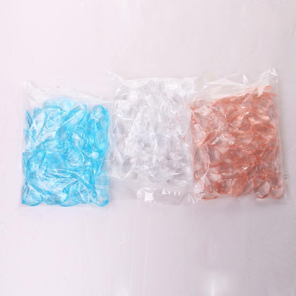 Maxbell Maxbell Acrylic Crystal Clear Beads Jewelry Wedding Hanging Decor 500g Drop Coffee