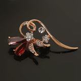 Maxbell High Quality Zircon Crystal Pin Brooch Wedding Party Diamante Broach Jewelry - Aladdin Shoppers