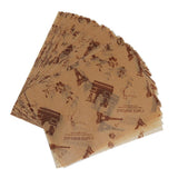 Maxbell 50pcs Waterproof Dry Wax Paper Food Candy Wrapping Tissue Eiffel Tower - Aladdin Shoppers