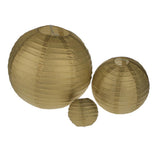 Maxbell Paper Wedding Lanterns Lamp Round Pom Party Decoration 8" Gold - Aladdin Shoppers