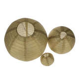 Maxbell Paper Wedding Lanterns Lamp Round Pom Party Decoration 8" Gold - Aladdin Shoppers
