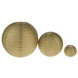 Maxbell Paper Wedding Lanterns Lamp Round Pom Party Decoration 8" Gold - Aladdin Shoppers