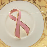 Maxbell 2 Pieces Pink Enamel Breast Cancer Awareness Charity Ribbon Brooch Pin - Aladdin Shoppers