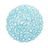Maxbell Paper Lace Round Placemat Wedding Party Xmas Pub Hanging Decor Gift Blue - Aladdin Shoppers