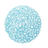 Maxbell Paper Lace Round Placemat Wedding Party Xmas Pub Hanging Decor Gift Blue - Aladdin Shoppers