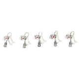 Maxbell 5Pcs Guitar I love Music Notes Charms Pendant Bracelet DIY Jewelry Making - Aladdin Shoppers