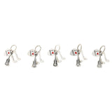 Maxbell 5Pcs Guitar I love Music Notes Charms Pendant Bracelet DIY Jewelry Making - Aladdin Shoppers