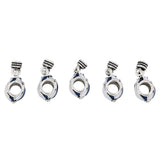 Maxbell 5pcs Silver Hot-air Balloon Charm Beads for European Bracelet Jewelry Making - Aladdin Shoppers