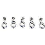 Maxbell 5pcs Silver Hot-air Balloon Charm Beads for European Bracelet Jewelry Making - Aladdin Shoppers