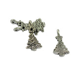 Maxbell 50 Tibetan Silver Christmas Xmas Tree Star Charm Pendant Finding Bead Making - Aladdin Shoppers