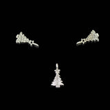 Maxbell 50 Tibetan Silver Christmas Xmas Tree Star Charm Pendant Finding Bead Making - Aladdin Shoppers