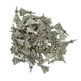 Maxbell 50 Tibetan Silver Christmas Xmas Tree Star Charm Pendant Finding Bead Making - Aladdin Shoppers