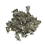 Maxbell 50pcs Charms Antique Silver Christmas Hat Alloy Pendants Findings Xmas 16mm - Aladdin Shoppers