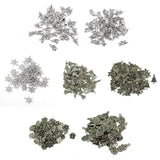 Maxbell 50 Tibetan Silver Christmas Xmas Santa Claus Head Charm Pendant Finding DIY - Aladdin Shoppers