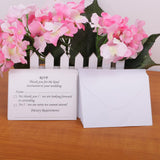 Maxbell 50pcs Wedding Reception RSVP Reply Cards and Envelopes - Aladdin Shoppers
