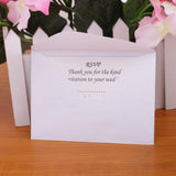 Maxbell 50pcs Wedding Reception RSVP Reply Cards and Envelopes - Aladdin Shoppers