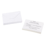 Maxbell 50pcs Wedding Reception RSVP Reply Cards and Envelopes - Aladdin Shoppers