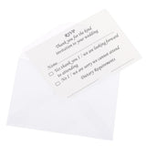 Maxbell 50pcs Wedding Reception RSVP Reply Cards and Envelopes - Aladdin Shoppers