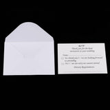 Maxbell 50pcs Wedding Reception RSVP Reply Cards and Envelopes - Aladdin Shoppers
