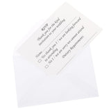Maxbell 50pcs Wedding Reception RSVP Reply Cards and Envelopes - Aladdin Shoppers