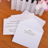 Maxbell 50pcs Wedding Reception RSVP Reply Cards and Envelopes - Aladdin Shoppers