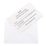 Maxbell 50pcs Wedding Reception RSVP Reply Cards and Envelopes - Aladdin Shoppers