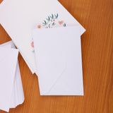 Maxbell 50pcs Floral Flower Paper Thank You Cards with Envelopes for Wedding Party - Aladdin Shoppers