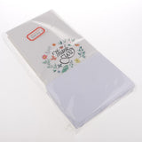 Maxbell 50pcs Floral Flower Paper Thank You Cards with Envelopes for Wedding Party - Aladdin Shoppers