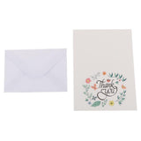 Maxbell 50pcs Floral Flower Paper Thank You Cards with Envelopes for Wedding Party - Aladdin Shoppers