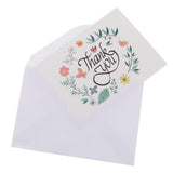 Maxbell 50pcs Floral Flower Paper Thank You Cards with Envelopes for Wedding Party - Aladdin Shoppers
