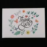 Maxbell 50pcs Floral Flower Paper Thank You Cards with Envelopes for Wedding Party - Aladdin Shoppers