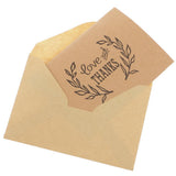 Maxbell 50pcs Kraft Paper Love and Thanks Cards with Envelopes for Wedding Party - Aladdin Shoppers